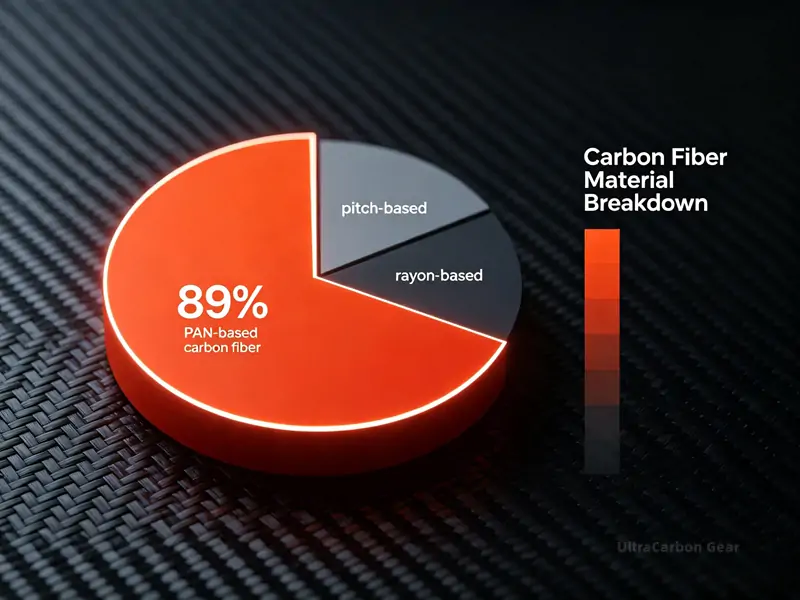 carbon fiber market share pie chart 89 percent