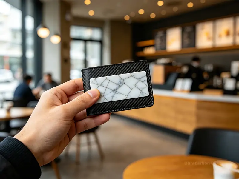 forged carbon minimalist wallet
