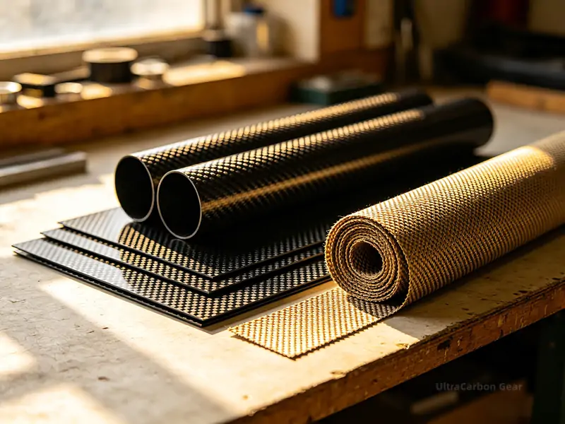 premium PAN carbon fiber sheet and tube kit